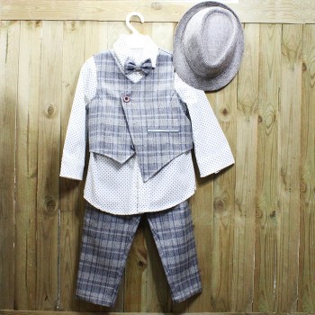 ΚΟΥΣΤΟΥΜΑΚΙ ΚΑΡΟ ΜΠΛΕ-ΓΚΡΙ