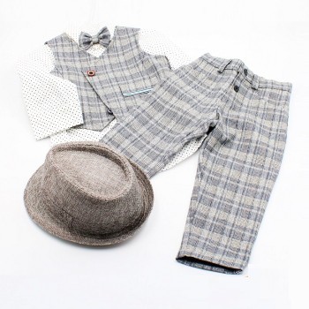 ΚΟΥΣΤΟΥΜΑΚΙ ΚΑΡΟ ΜΠΛΕ-ΓΚΡΙ