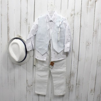 ΛΕΥΚΟ-ΣΙΕΛ ΚΟΥΣΤΟΥΜΑΚΙ