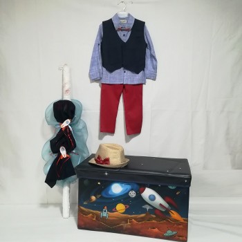 ΠΛΗΡΕΣ ΠΑΚΕΤΟ ΒΑΠΤΙΣΗΣ ΤΟ ΔΙΑΣΤΗΜΑ ΜΕ ΚΟΣΤΟΥΜΙ W.P.BABY