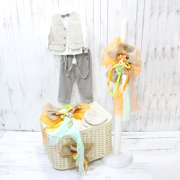 ΠΑΚΕΤΟ ΒΑΠΤΙΣΗΣ ΦΛΙΝΣΤΟΟΥΝΣ ΜΕ ΚΟΣΤΟΥΜΙ NU CHOUETTE