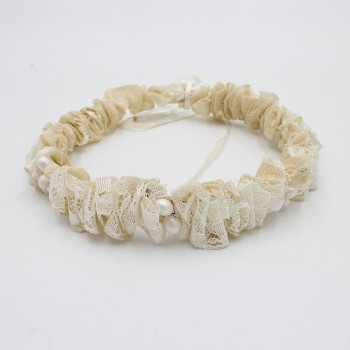 ΣΤΕΦΑΝΑΚΙ ΒΑΠΤΙΣΗΣ ΜΕ ΠΕΡΛΕΣ ΡΟΖ