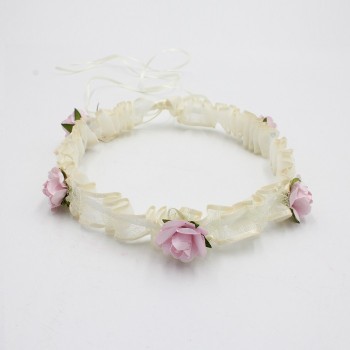 ΣΤΕΦΑΝΑΚΙ ΜΕ ΡΟΖ ΛΟΥΛΟΥΔΙΑ