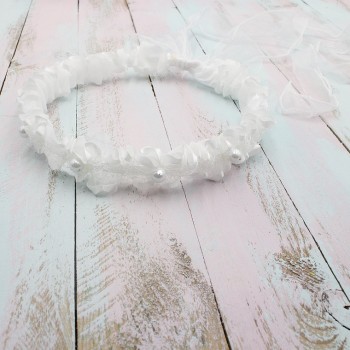 ΣΤΕΦΑΝΑΚΙ ΜΕ ΛΕΥΚΕΣ ΠΕΡΛΕΣ