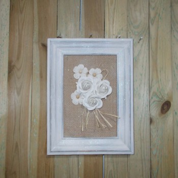 ΧΕΙΡΟΠΟΙΗΤΟ ΚΑΔΡΟ ΜΕ ΛΙΝΑΤΣΑ