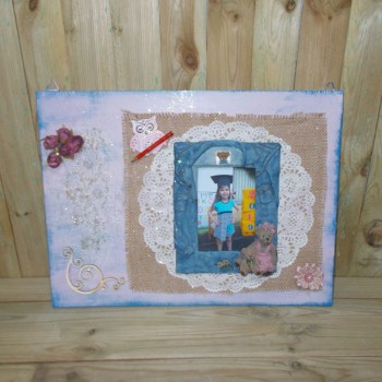 VINTAGE ΚΑΔΡΟ ΜΕ ΚΟΡΝΙΖΑ