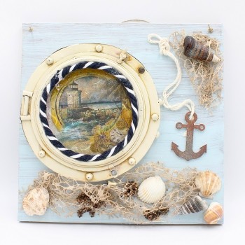 ΧΕΙΡΟΠΟΙΗΤΟ ΚΑΔΡΟ ΜΕ ΑΝΑΓΛΥΦΗ ΔΙΑΚΟΣΜΗΣΗ