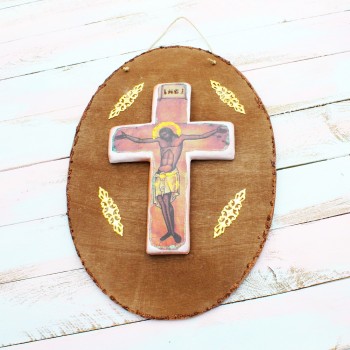 ΚΕΡΑΜΙΚΟΣ ΣΤΑΥΡΟΣ ΣΕ ΠΛΑΙΣΙΟ