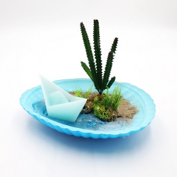 ΚΕΡΙΝΟ ΚΑΡΑΒΙ ΣΕ ΓΥΑΛΙΝΟ ΚΟΧΥΛΙ