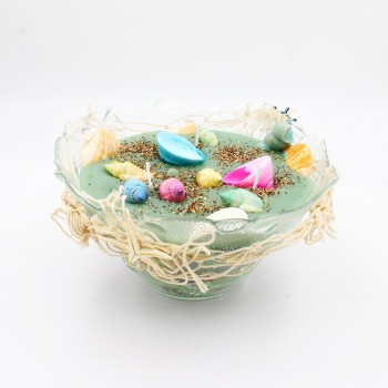 ΓΥΑΛΙΝΟ ΒΑΖΟ ΜΕ ΦΥΣΙΚΑ ΚΟΧΥΛΙΑ