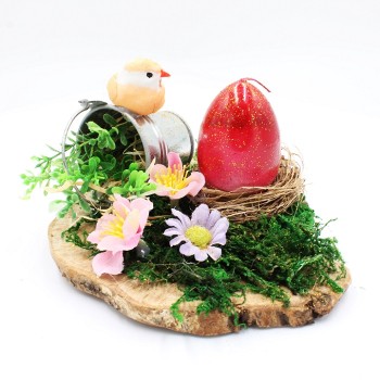 ΠΑΣΧΑΛΙΝΟ ΔΙΑΚΟΣΜΗΤΙΚΟ ΣΕ ΡΟΔΕΛΑ ΞΥΛΟΥ