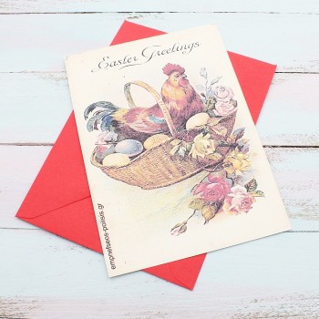 ΠΑΣΧΑΛΙΝΗ ΚΑΡΤΑ ΜΕ ΚΟΤΟΥΛΑ