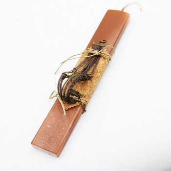 ΛΑΜΠΑΔΑ ΜΕ ΔΕΡΜΑΤΙΝΟ ΒΡΑΧΙΟΛΙ