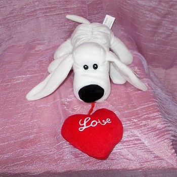 ΛΕΥΚΟ ΣΚΥΛΑΚΙ ΜΕ ΚΑΡΔΙΑ ΛΕΥΚΟ ΣΚΥΛΑΚΙ ΜΕ ΚΑΡΔΙΑ