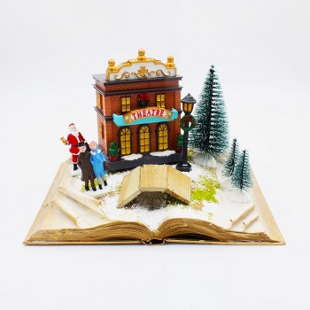 ΧΕΙΡΟΠΟΙΗΤΟ ΔΙΑΚΟΣΜΗΤΙΚΟ ΒΙΒΛΙΟ ΜΕ ΠΑΡΑΣΤΑΣΗ