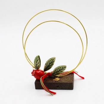 ΔΙΠΛΟ ΣΤΕΦΑΝΙ ΜΕ ΡΟΔΙ