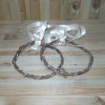 ΞΥΛΙΝΑ ΣΤΕΦΑΝΑ ΜΕ ΜΕΤΑΛΛΙΚΗ ΒΕΡΓΑ