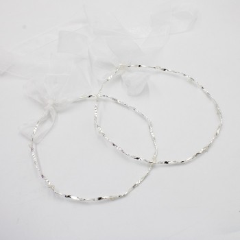 ΑΣΗΜΕΝΙΑ ΣΤΡΙΦΤΑ ΣΤΕΦΑΝΑ ΜΕ ΠΕΡΛΕΣ