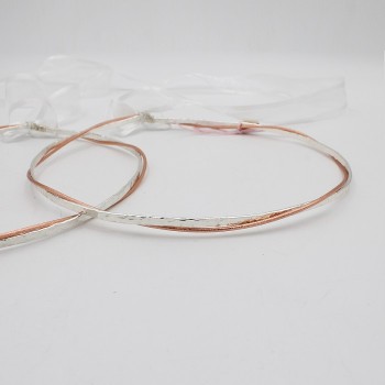 ΣΤΕΦΑΝΑ ΜΕ ΡΟΖ-ΧΡΥΣΟ ΒΕΡΓΑ