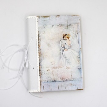 ΧΕΙΡΟΠΟΙΗΤΟ ΒΙΒΛΙΟ ΕΥΧΩΝ ΜΕ ΟΙΚΟΛΟΓΙΚΑ ΦΥΛΛΑ