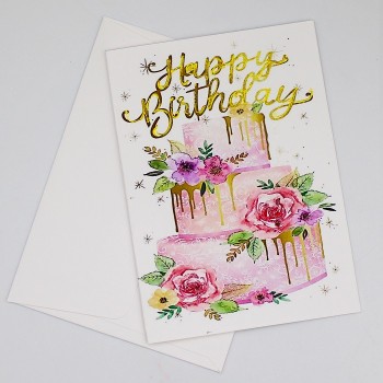 ΚΑΡΤΑ ΜΕ ΤΟΥΡΤΑ ΚΑΙ ΛΟΥΛΟΥΔΙΑ