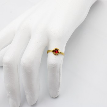 ΧΡΥΣΟ ΔΑΧΤΥΛΙΔΑΚΙ ΜΕ ΚΟΚΚΙΝΗ ΠΕΤΡΑ