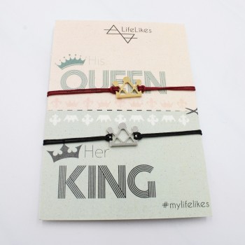 ΣΕΤ ΒΡΑΧΙΟΛΙΑ QUEEN AND KING