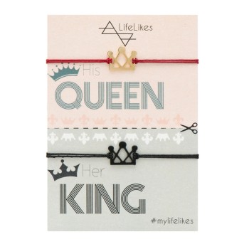 ΣΕΤ ΒΡΑΧΙΟΛΙΑ QUEEN AND KING