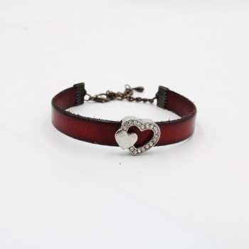 ΔΕΡΜΑΤΙΝΟ ΒΡΑΧΙΟΛΙ ΜΕ ΚΑΡΔΙΑ