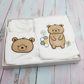 ΒΡΕΦΙΚΟ ΣΕΤ ΜΕ ΑΡΚΟΥΔΑΚΙ ΚΑΦΕ