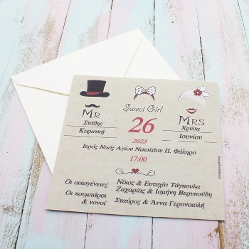ΠΡΟΣΚΛΗΤΗΡΙΟ MR - MRS ΚΑΙ SWEET GIRL